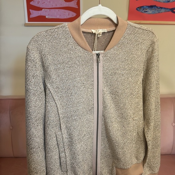 🟢 💠NWT Mystree Sandstone Bomber Jacket - Picture 3 of 7